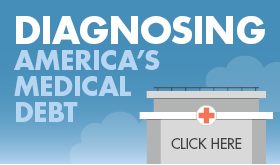 Diagnosing America's Medical Debt infographic banner