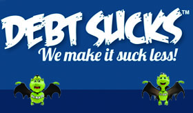Debt Sucks infographic banner