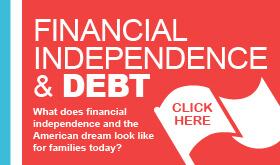 Financial Independence and Debt infographic banner