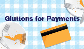 Gluttons for Payments infographic banner
