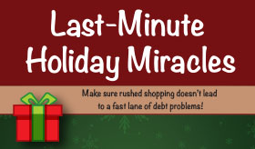 Last-minute Holiday Miracles infographic banner