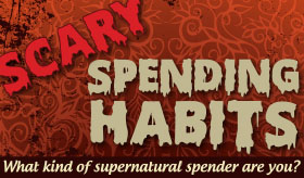 Scary Spending Habits infographic