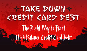 Take Down Credit Card Debt infographic banner