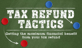 Tax Refund Tactics infographic banner