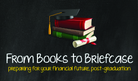 From Books to briefcase infographic banner