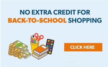 No Extra Credit for Back-to-School Shopping