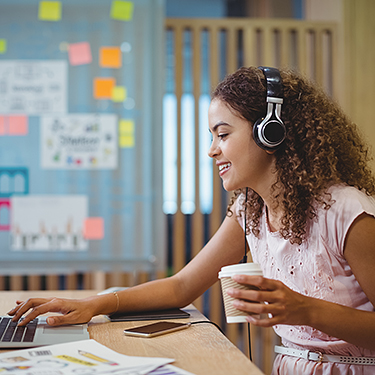 Woman at laptop
